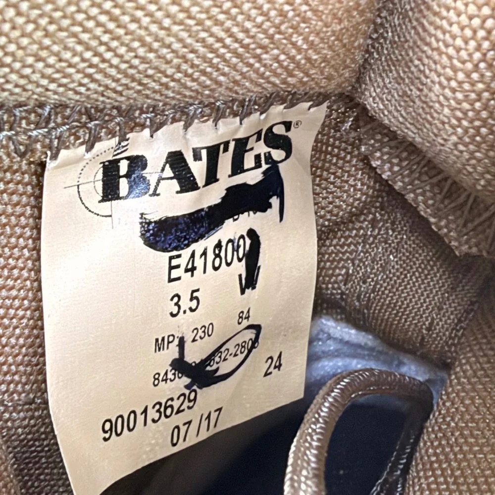 Bates Tactical Combat Boots Vibram Sole Tan Mens 3.5 W
